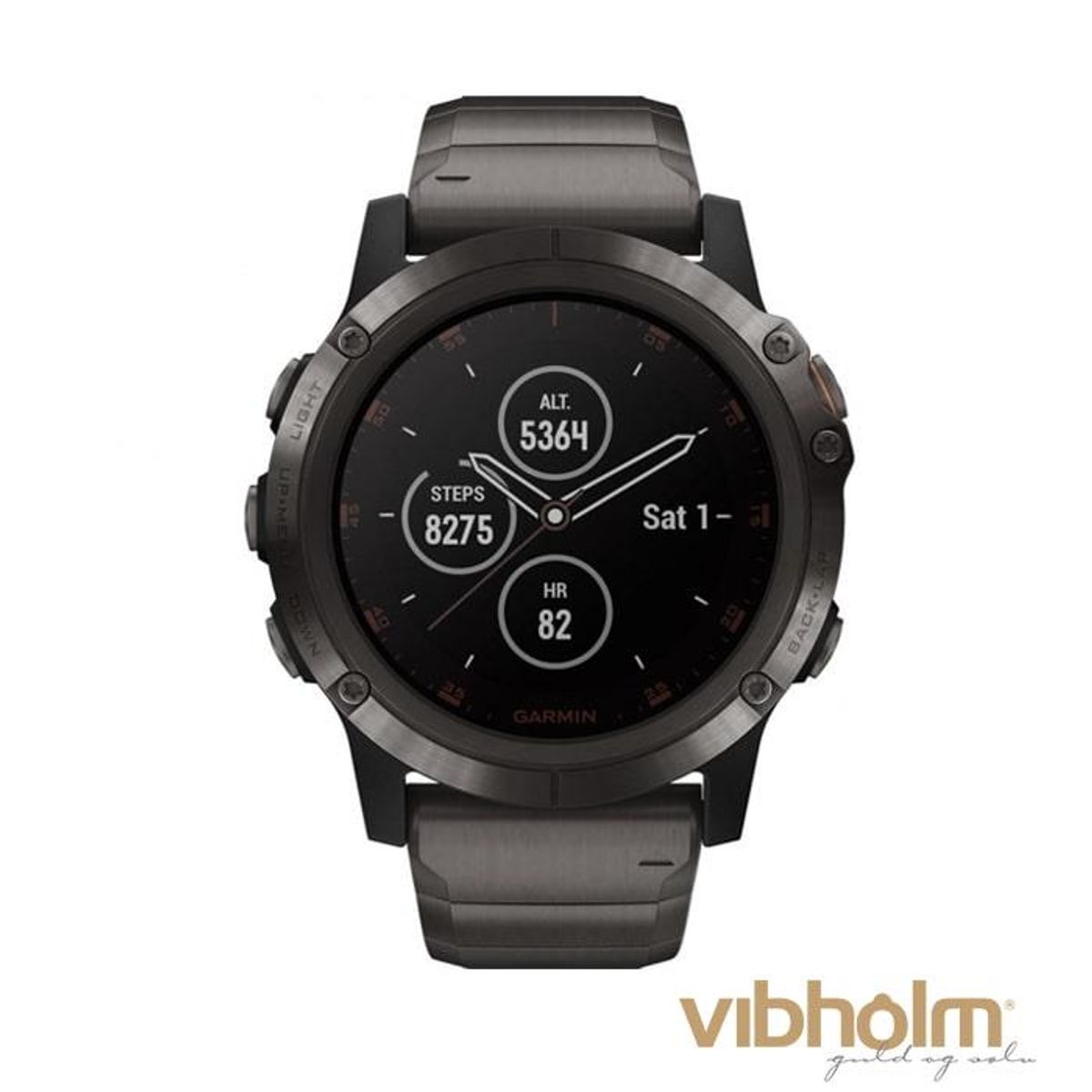 Garmin - Fenix 5X Plus Sapphire Edition Smartwatch 010-01989-05 Titanium