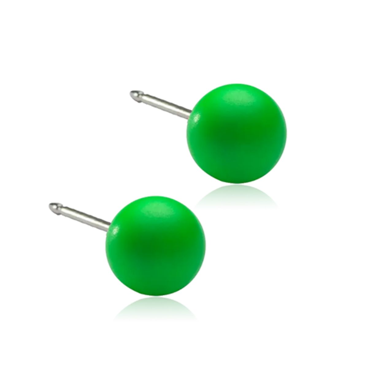 Blomdahl - Pearl Electric Green Ørestikker medicinsk titan 15-1233-37