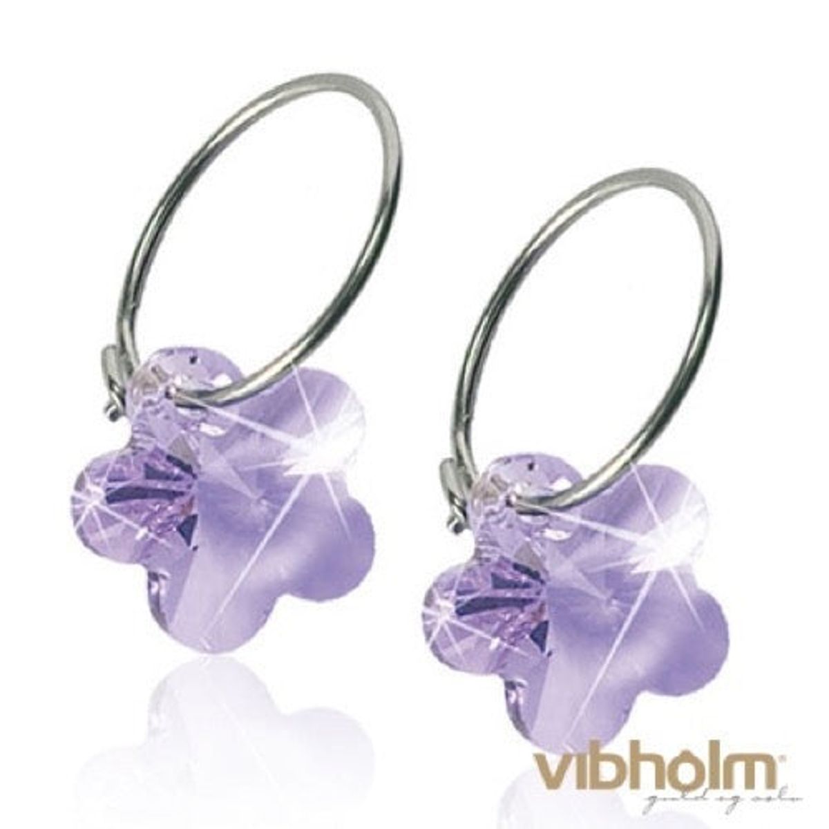 Blomdahl Flower Violet ørering 15-1257-26