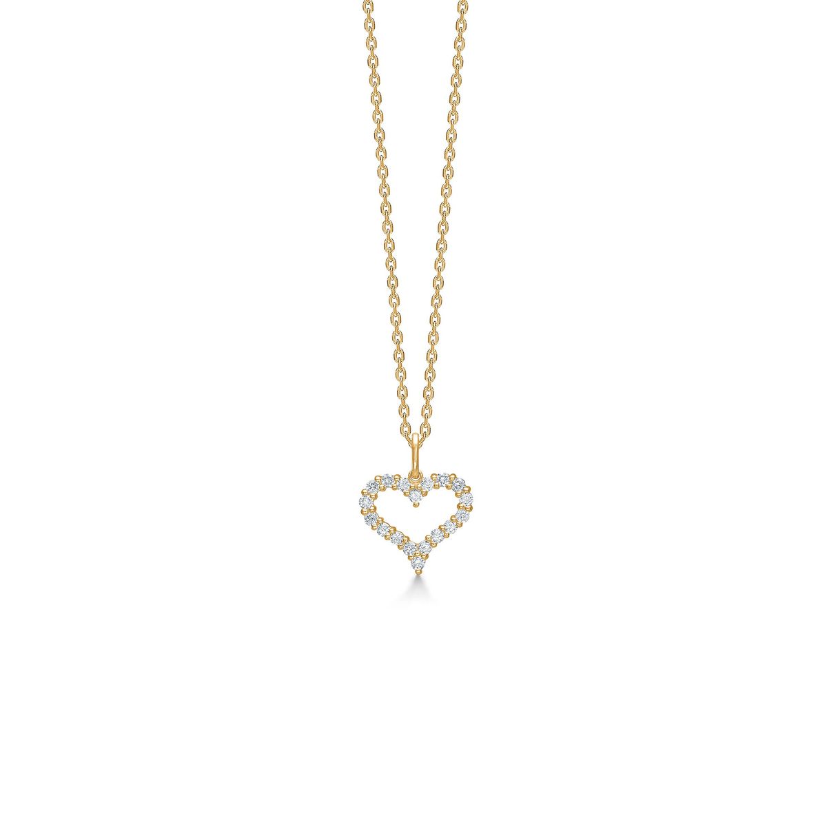 Mads.Z - Tender Heart vedhæng, 0,36 ct. 14 kt. guld