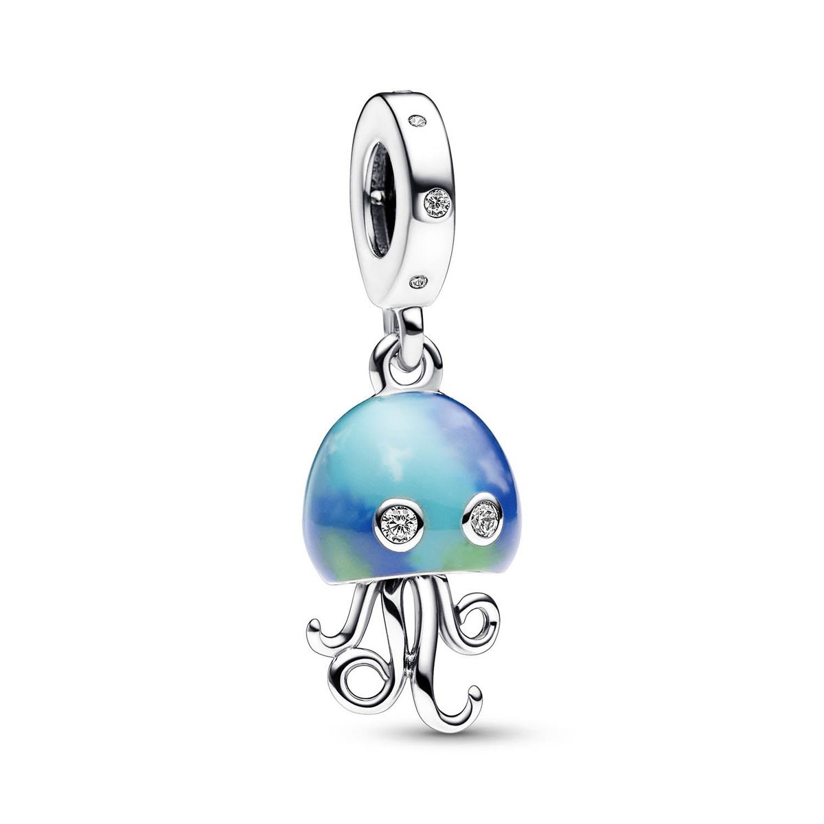 Pandora - Jellyfish dangle charm, colour changing Sølv sterlingsølv