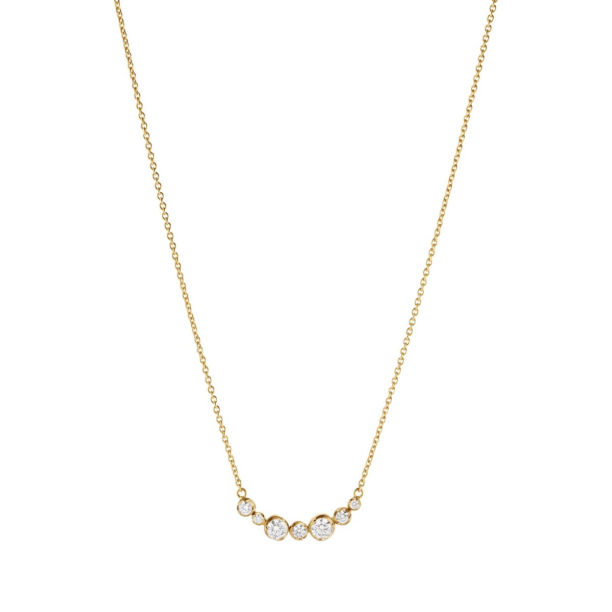 Georg Jensen - Signature Diamonds halskæde 18 kt. guld