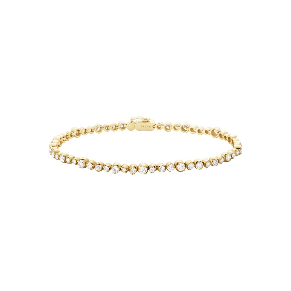 Georg Jensen - Signature tennis armbånd, 2,81 ct 18 kt, guld