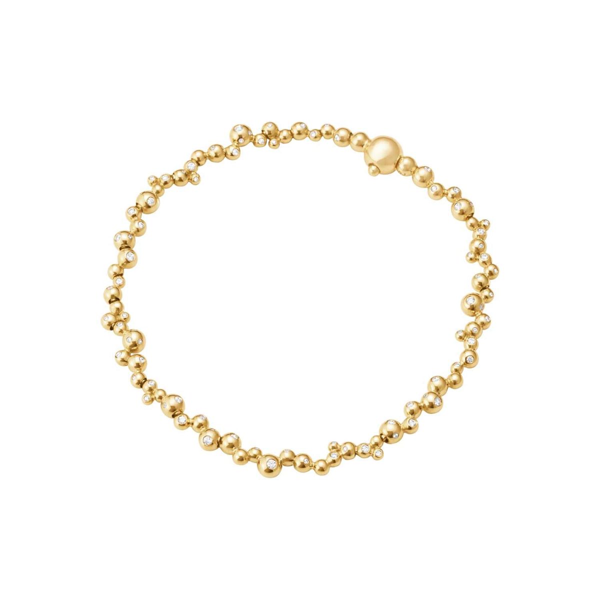 Georg Jensen - Moonlight Grapes Slim armbånd, 0,34ct-0,39ct 20001419 Guld