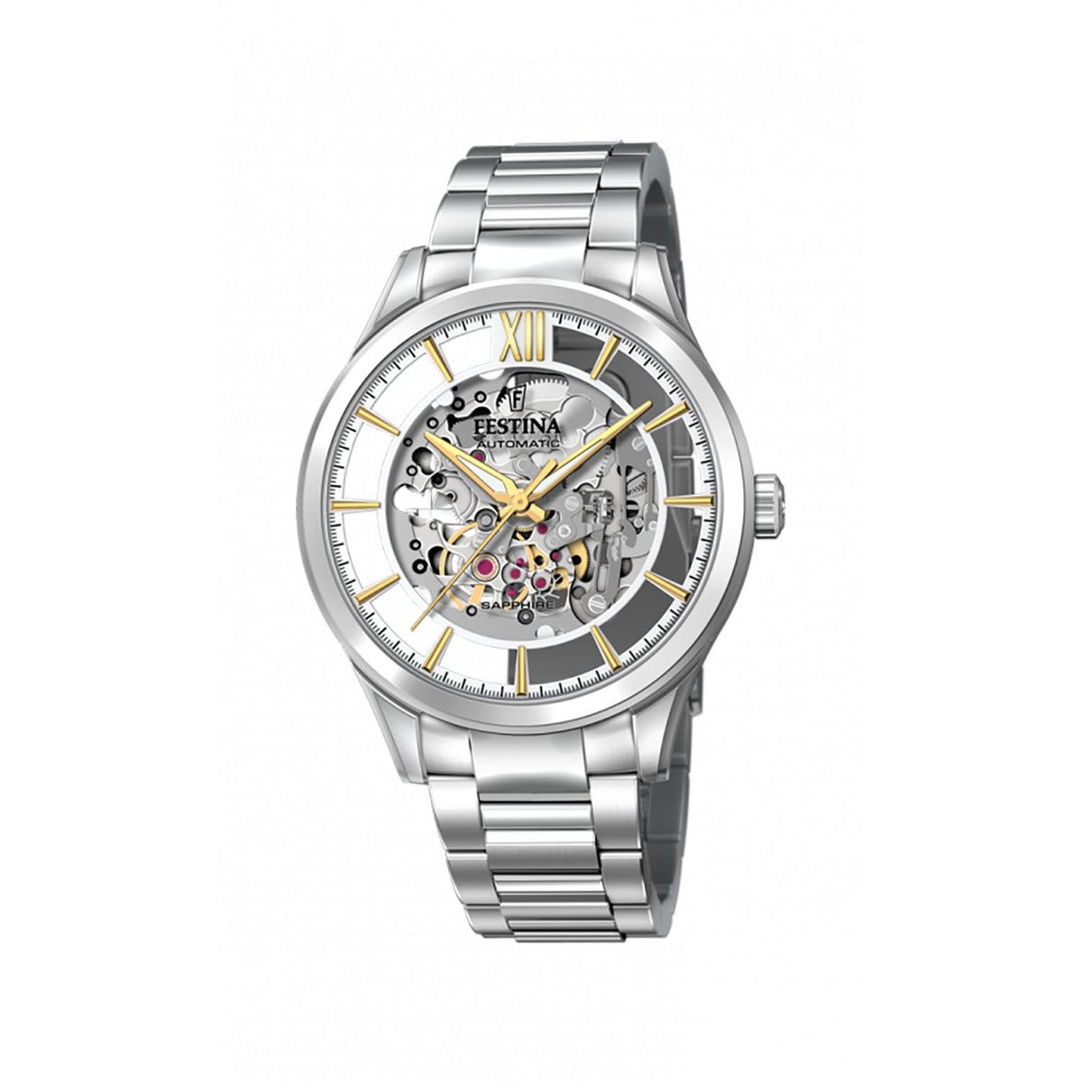 Festina - Skeleton ur 43 mm Rustfrit stål