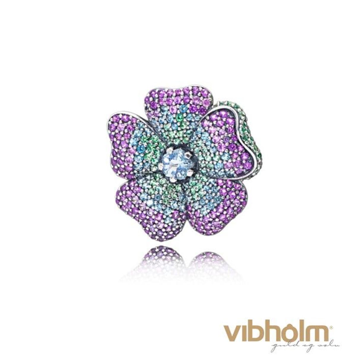 Pandora - Glorious Bloom broche sterlingsølv 397081NRPMX