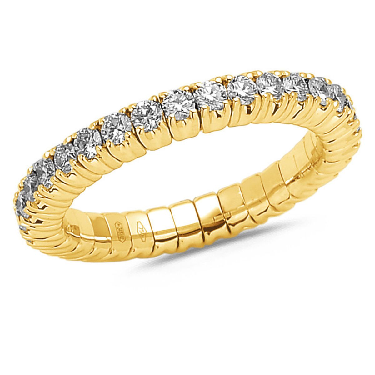 Diamond Collection - Flex ring Large, 1,00 ct g/si 18 karat guld