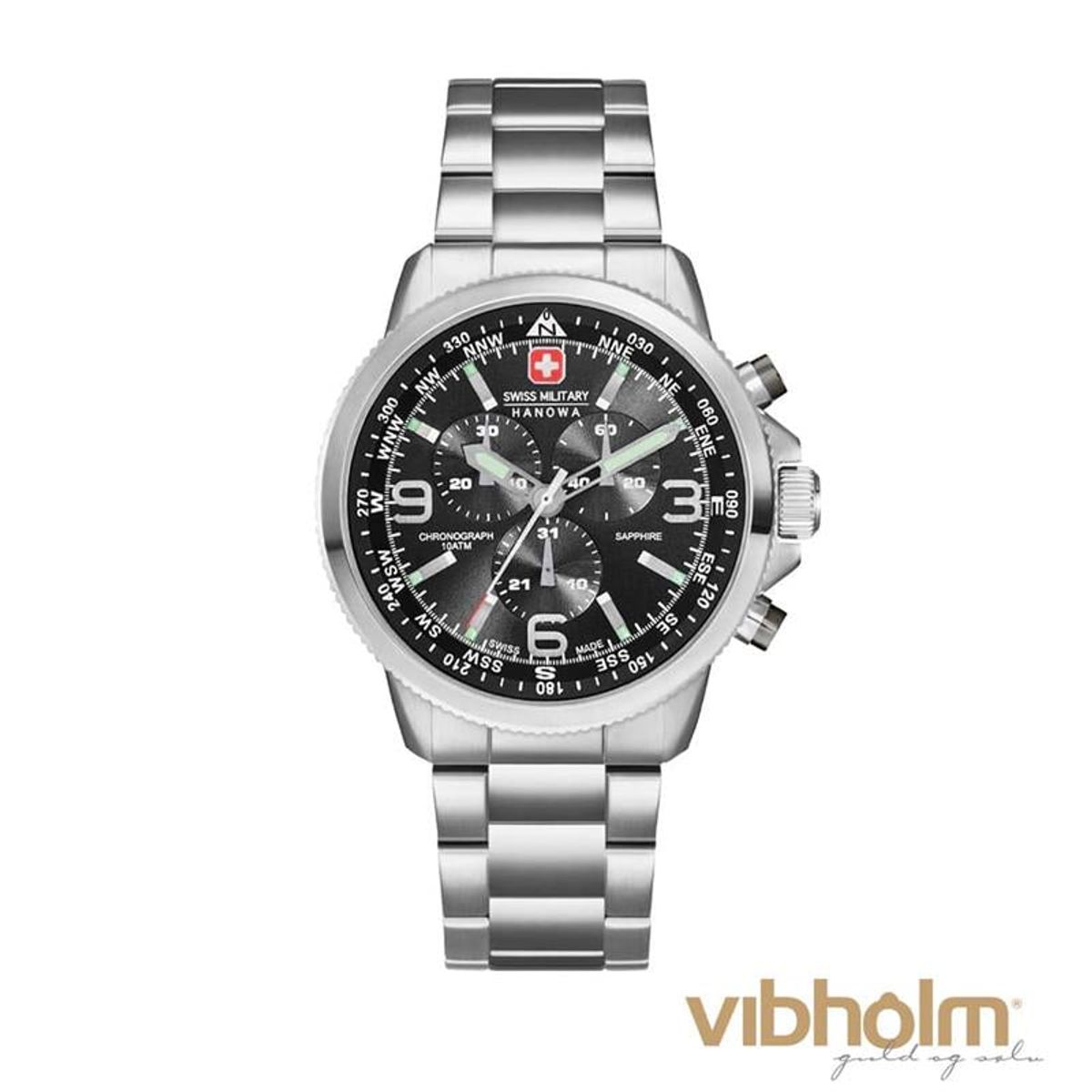 Swiss Military Hanowa - Arrow Chrono Herreur rustfrit stål 6525004007