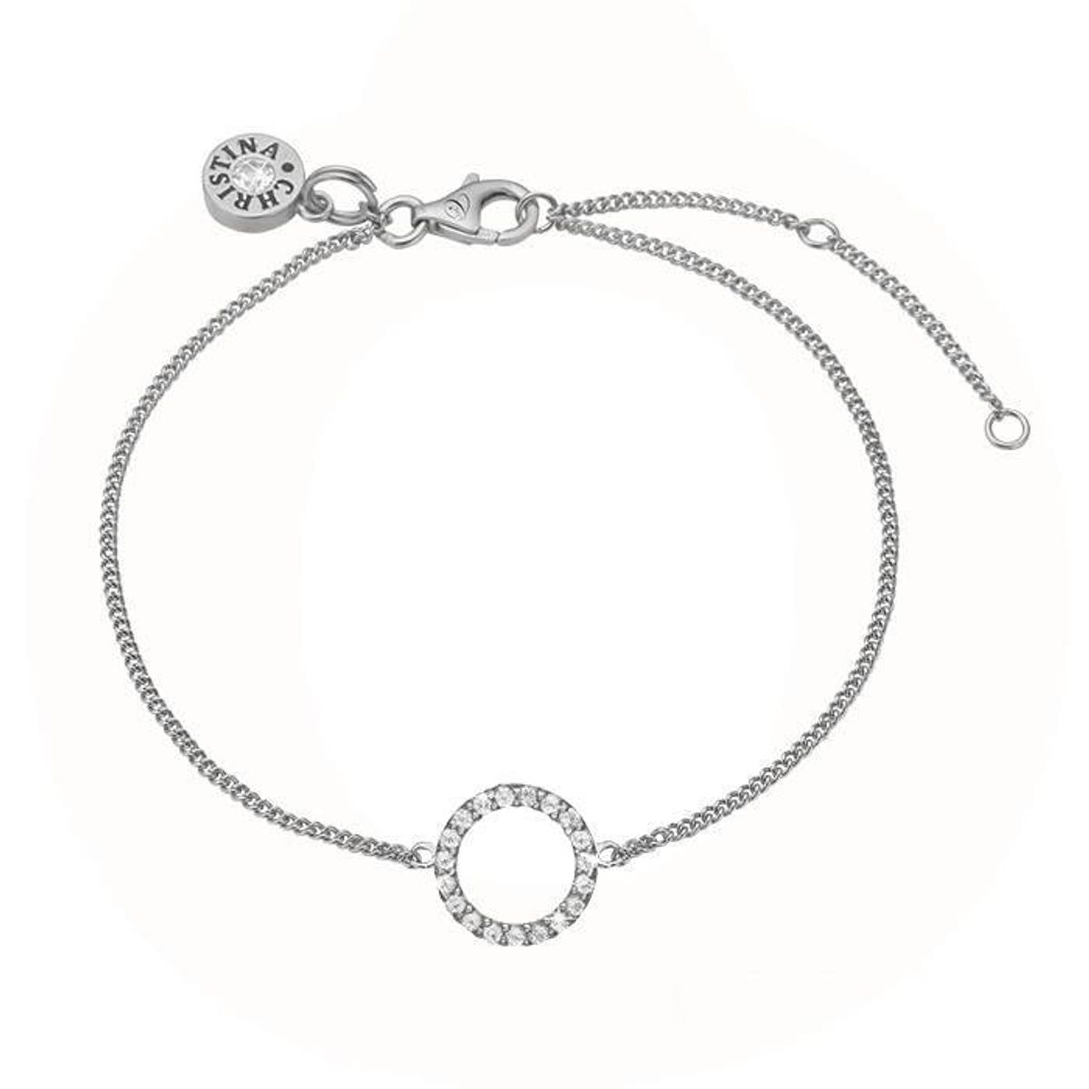 Christina Design London Jewelry & Watches - Sparkling Circle Armbånd sølv 601-S06