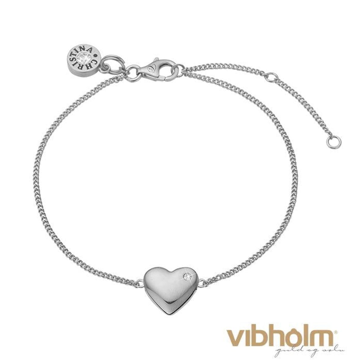 Christina Design London Jewelry & Watches - Heart Armbånd sølv 601-S08