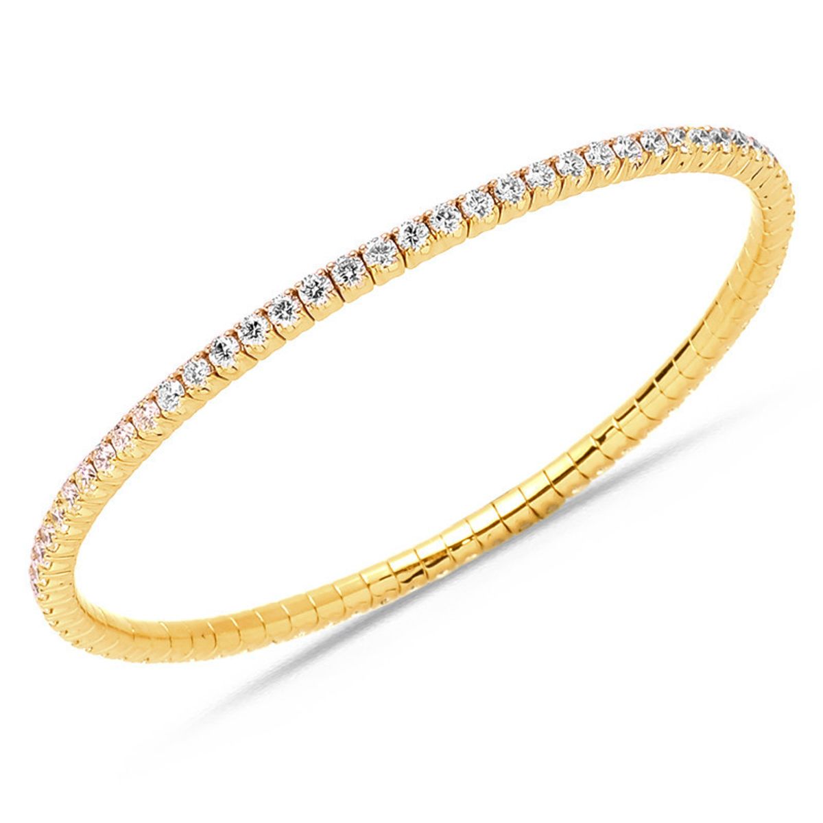 Diamond Collection - Flex armbånd Small, 3,76 ct g/si 18 karat guld