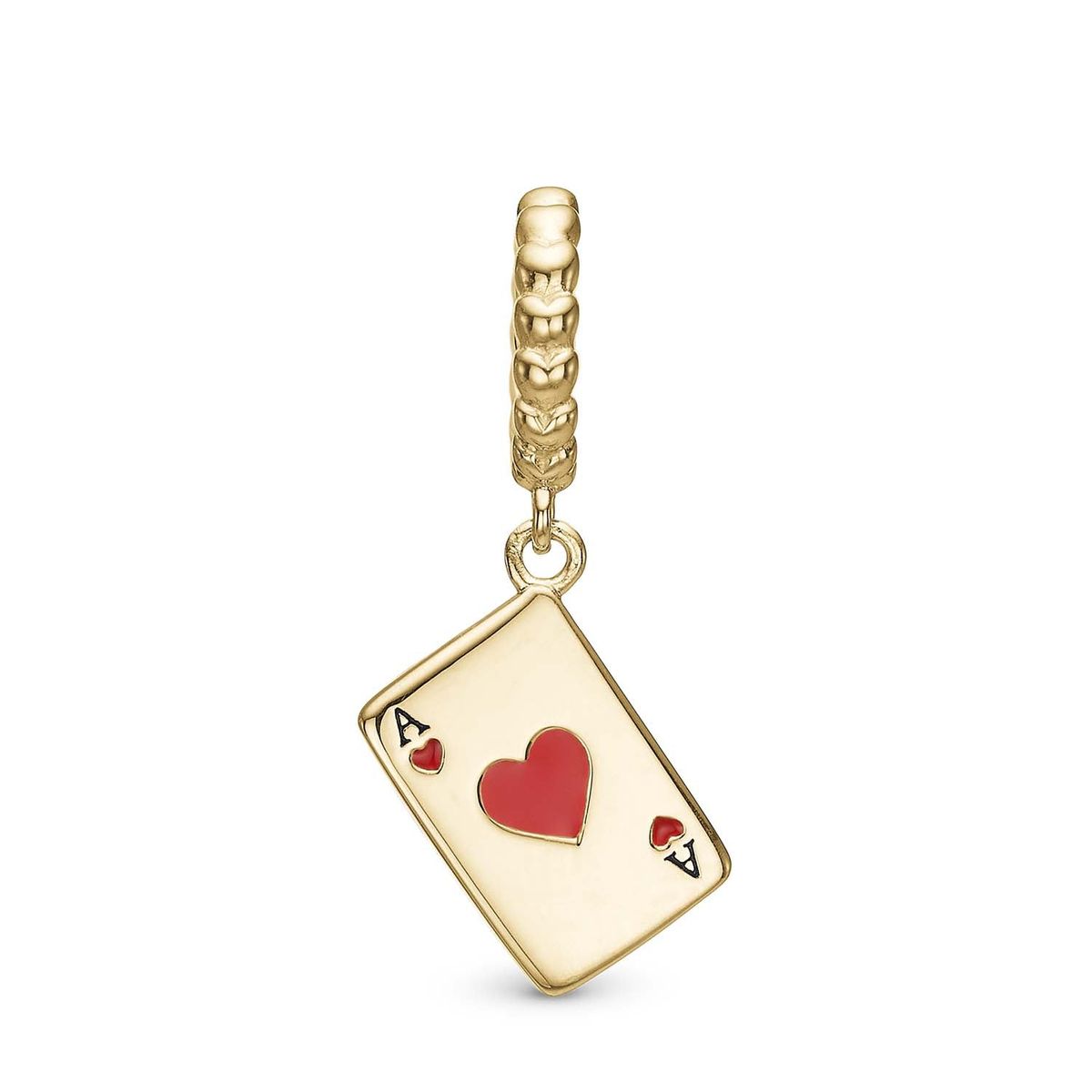 Christina Design London Jewelry & Watches - Ace of Hearts charm forgyldt 6 mm.