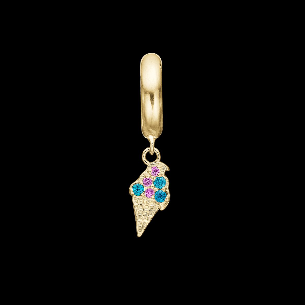 Christina Design London Jewelry & Watches - Ice Cream charm, Limited Edition, 6 mm Forgyldt sterlingsølv