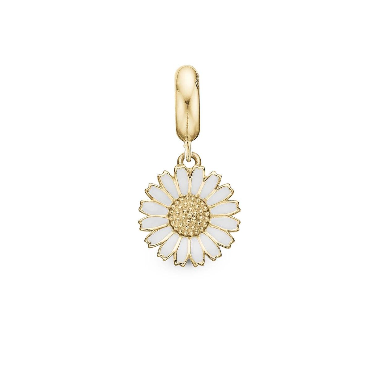 Christina Design London Jewelry & Watches - Charming Marguerit ring charm, 4 mm Forgyldt sterlingsølv