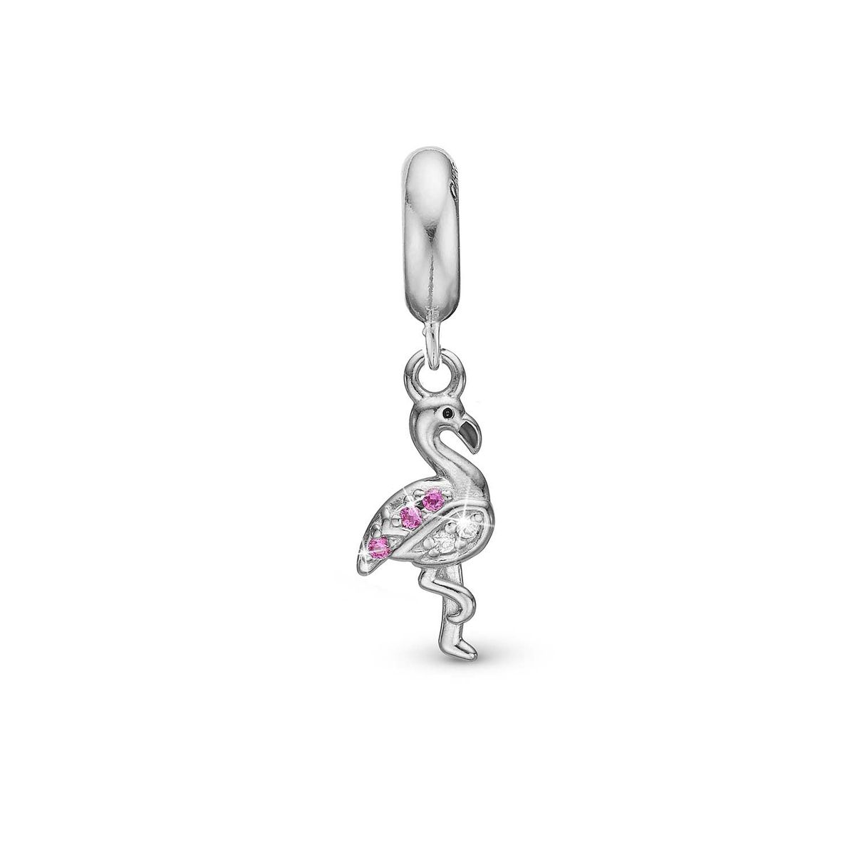 Christina Design London Jewelry & Watches - Flamingo charm sølv 4 mm.