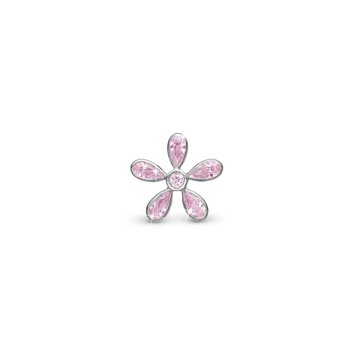 Christina Design London Jewelry & Watches - Magical pink Flower charm, 4 mm Sterlingsølv