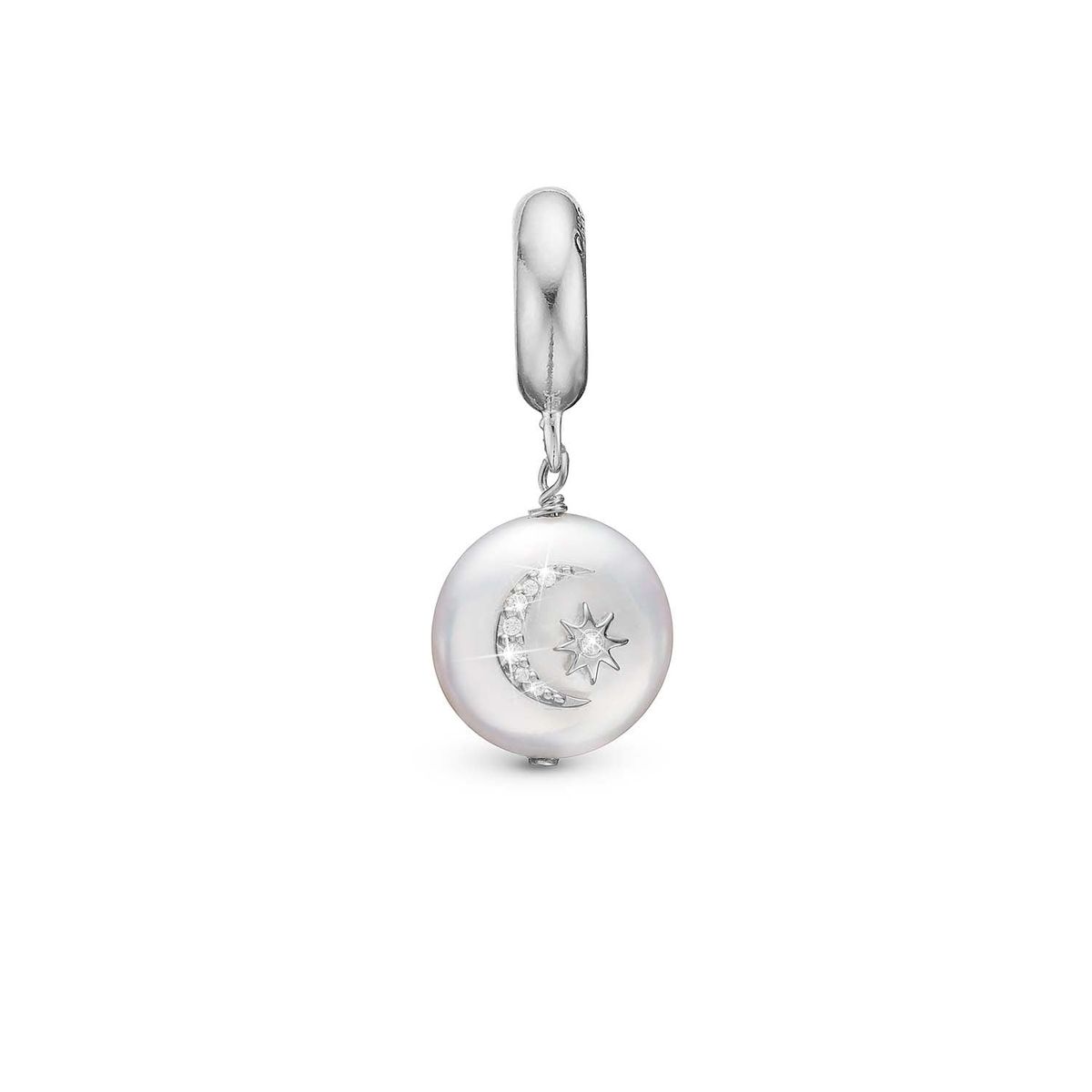 Christina Design London Jewelry & Watches - Sun Moon charm, 4 mm Sterlingsølv