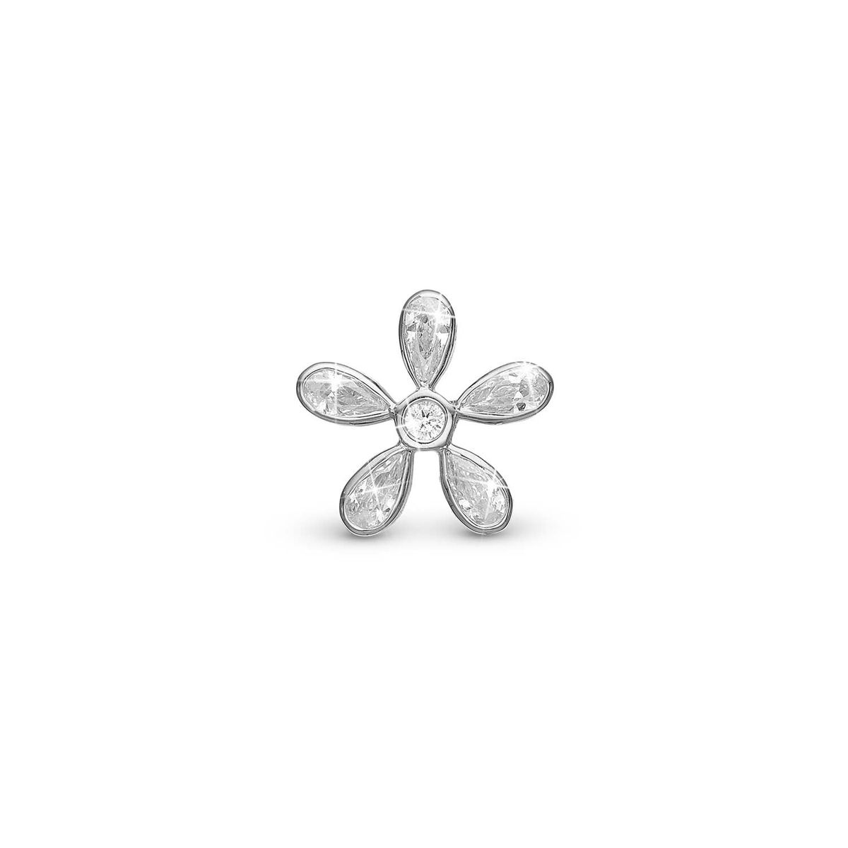 Christina Design London Jewelry & Watches - Magic Flower White charm, 6 mm Sterlingsølv