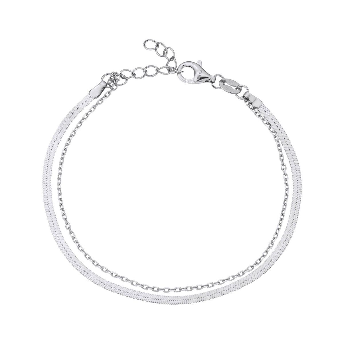 LuvaLu Jewellery - Calais armbånd, 16+3cm Sølv sterlingsølv