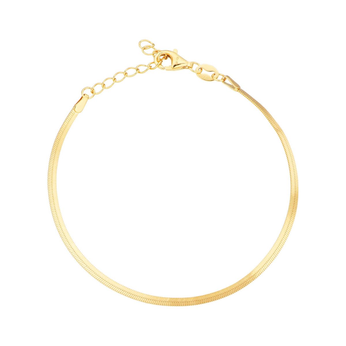 LuvaLu Jewellery - Petit Évry armbånd, 16+3cm Forgyldt sølv sterlingsølv