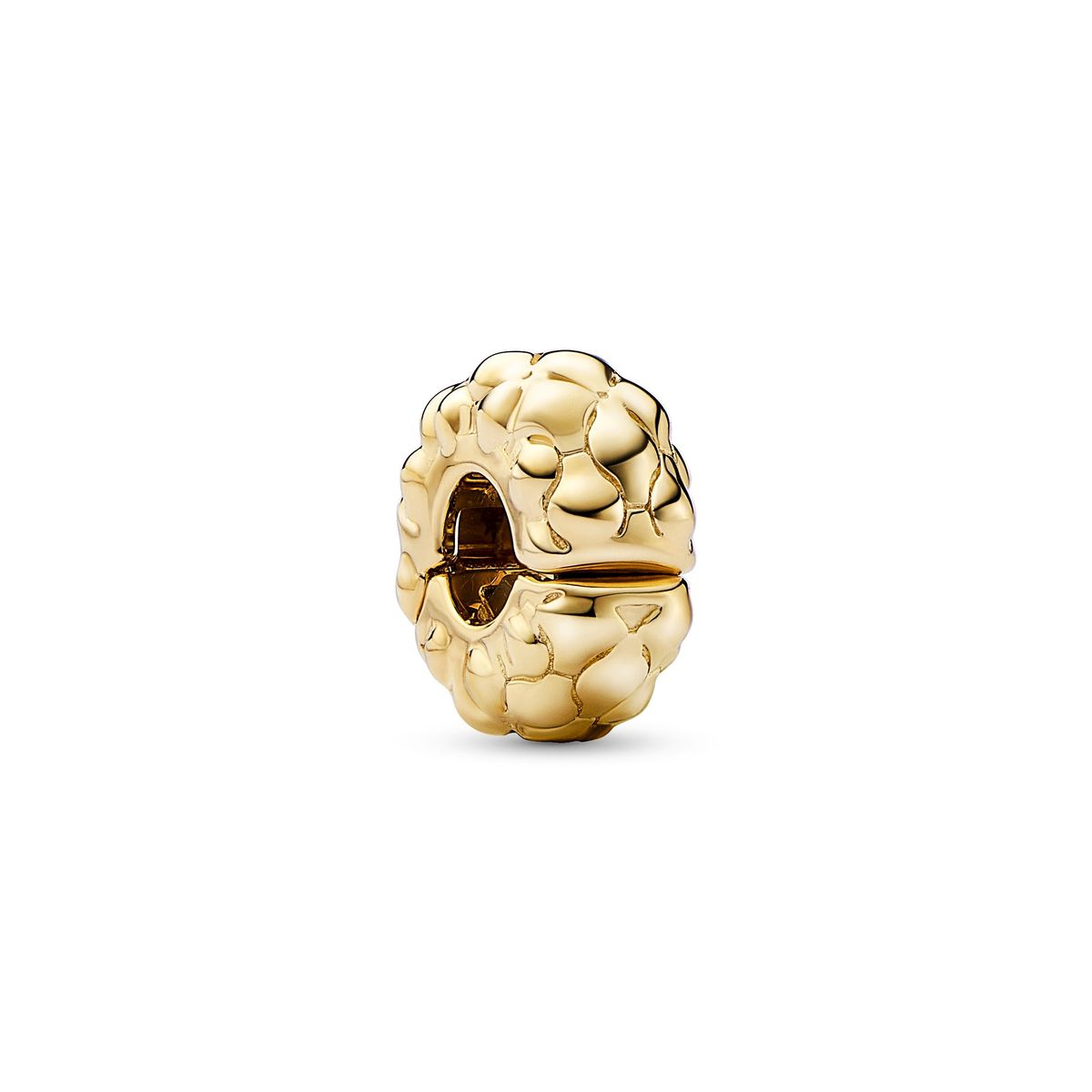 Pandora - Fixed med silicone clip charm Forgyldt metalblanding