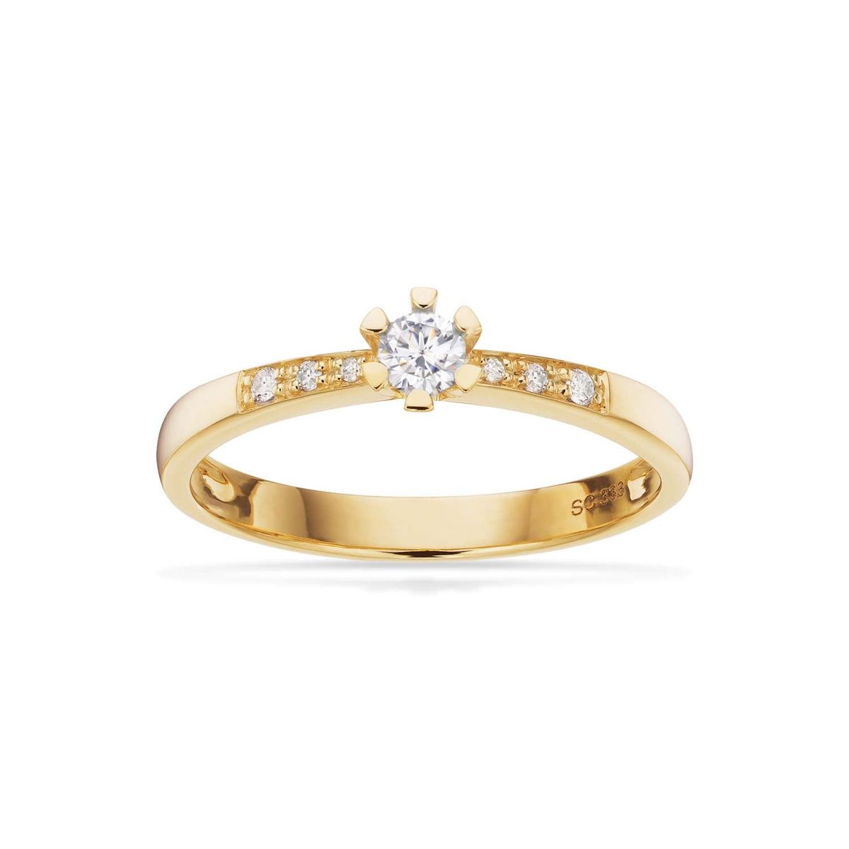 Scrouples - Vida Darling ring 8 kt. guld med diamanter