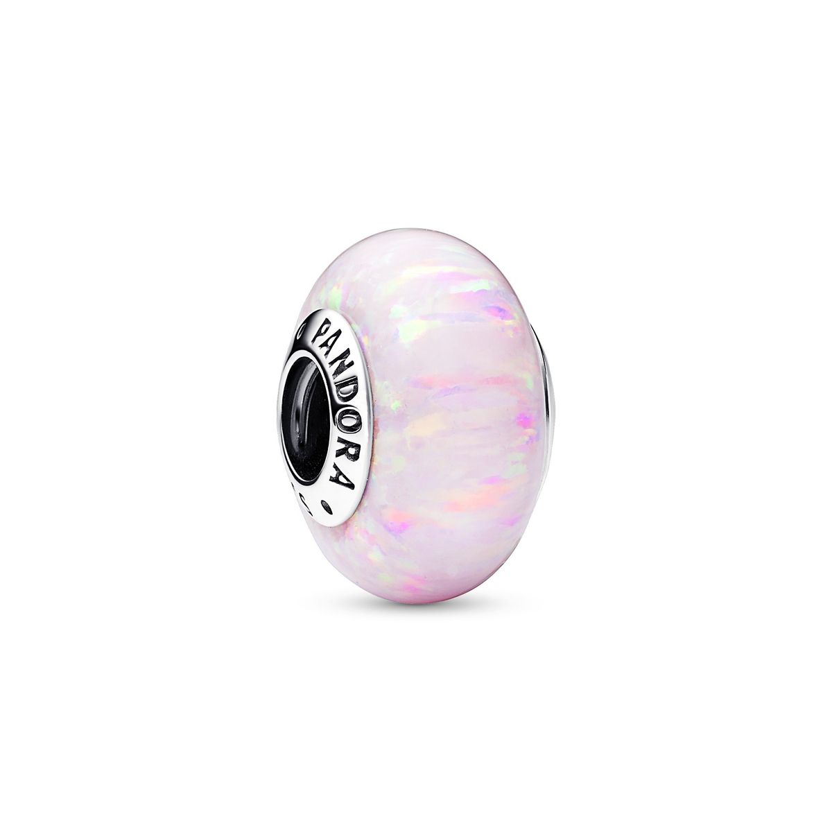 Pandora - Pink Synthetic Opal charm Sølv sterlingsølv