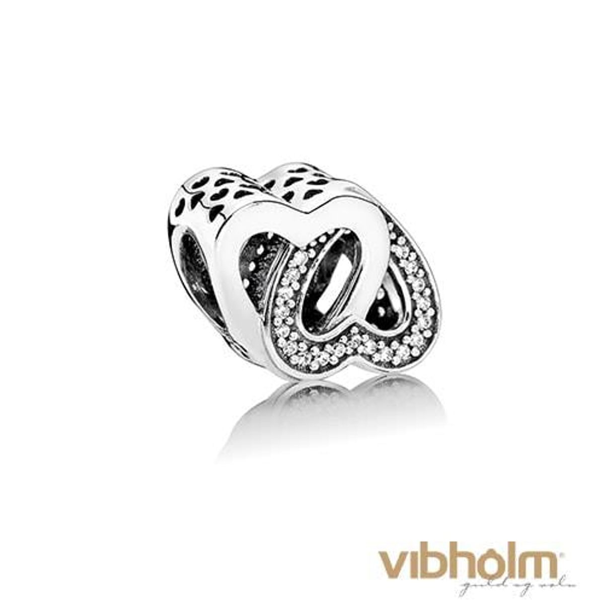 Pandora - Entwined Love Charm sterlingsølv 791880CZ