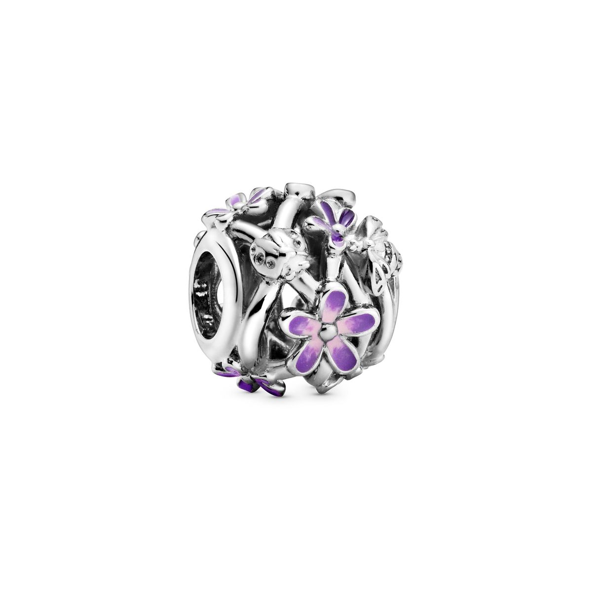 Pandora - Openwork Purple Daisy charm 798772C02