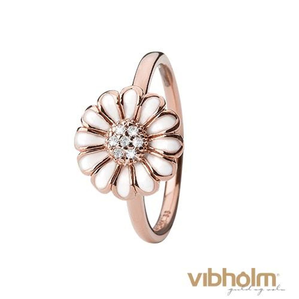 Christina Design London Jewelry & Watches - Topaz Marguerite Ring rosaforgyldt sølv 800-3.19.C