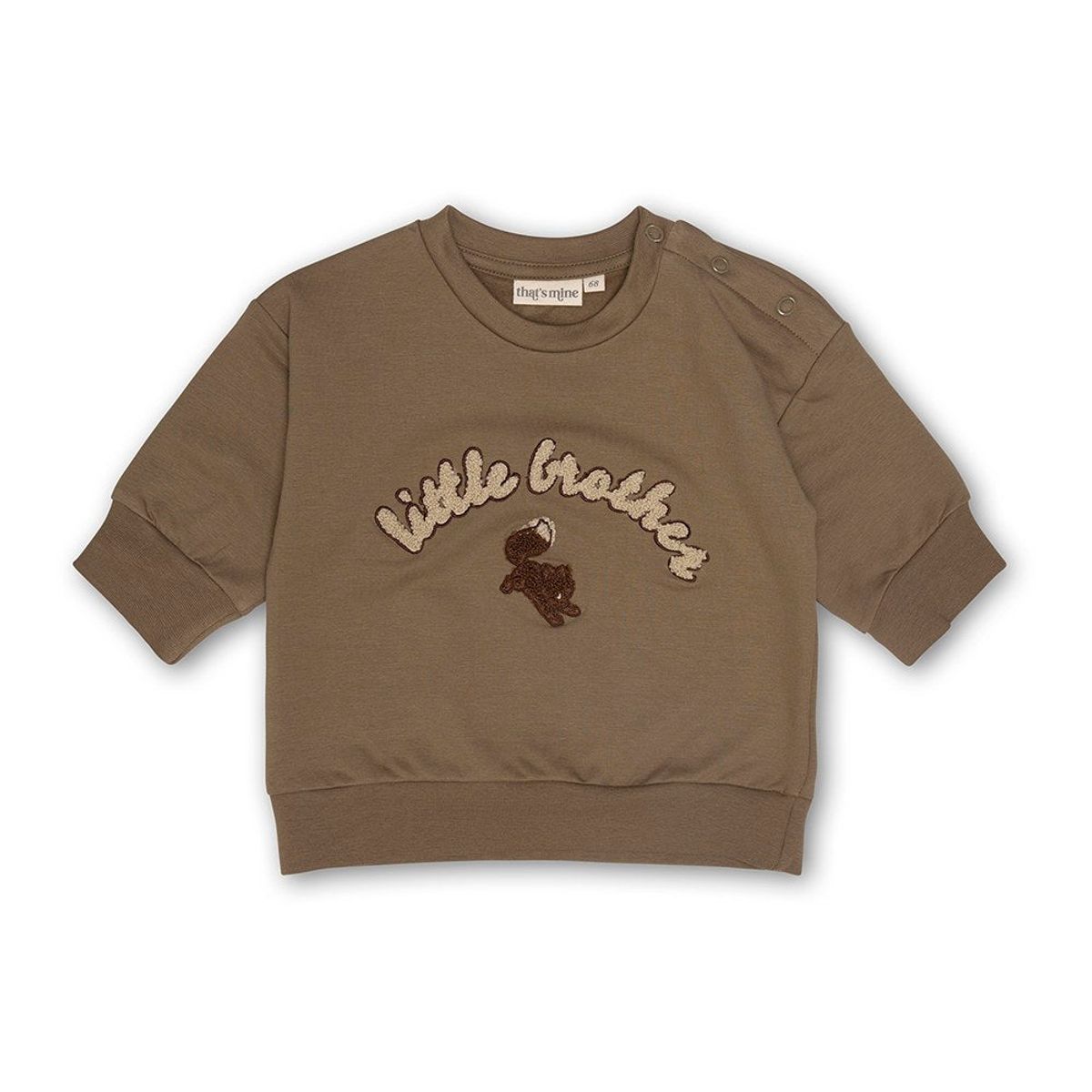 That's Mine - Finley lillebror sweatshirt - Dusky green - 56cm - 1M