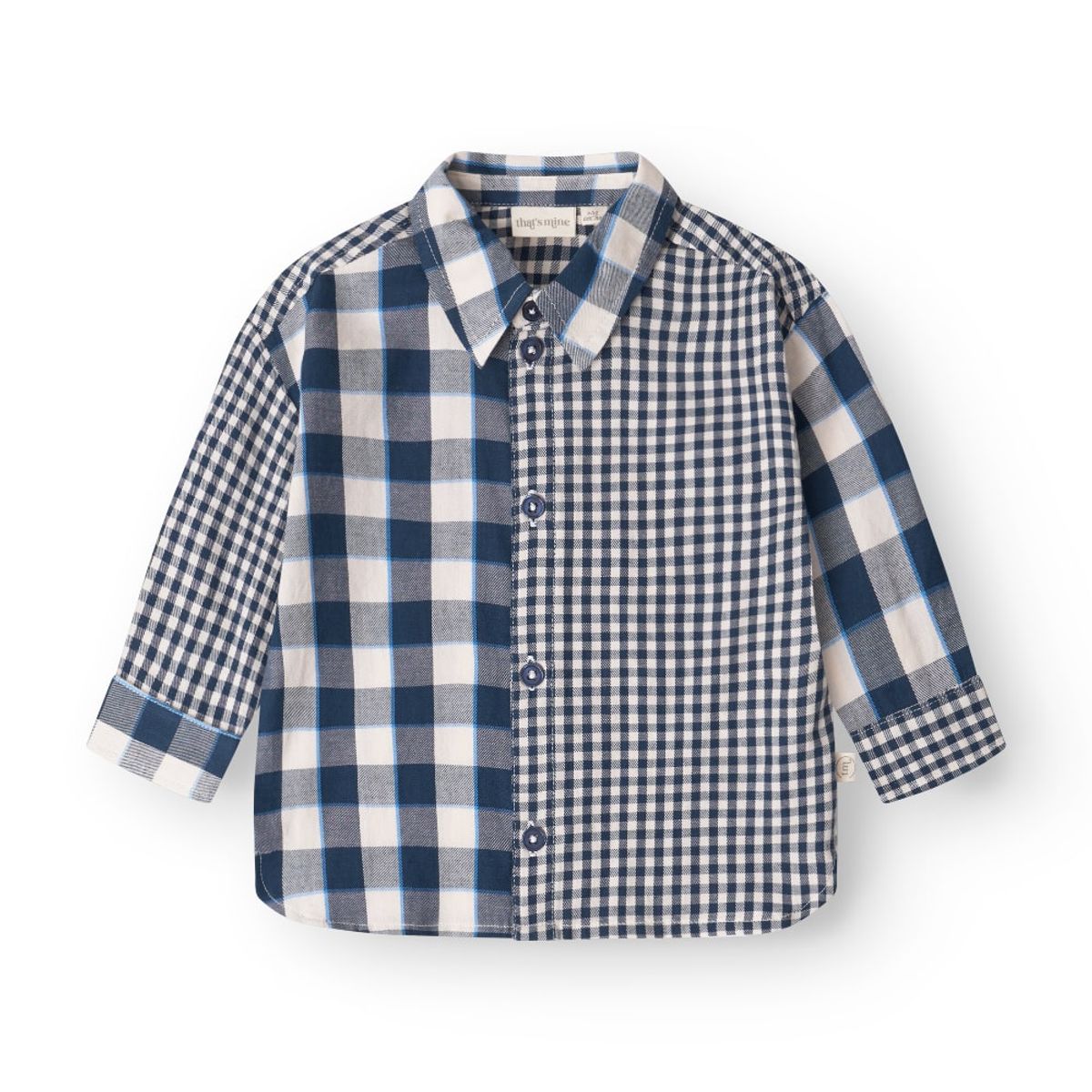 That's Mine - David shirt - Key blue check - 104cm - 4Y