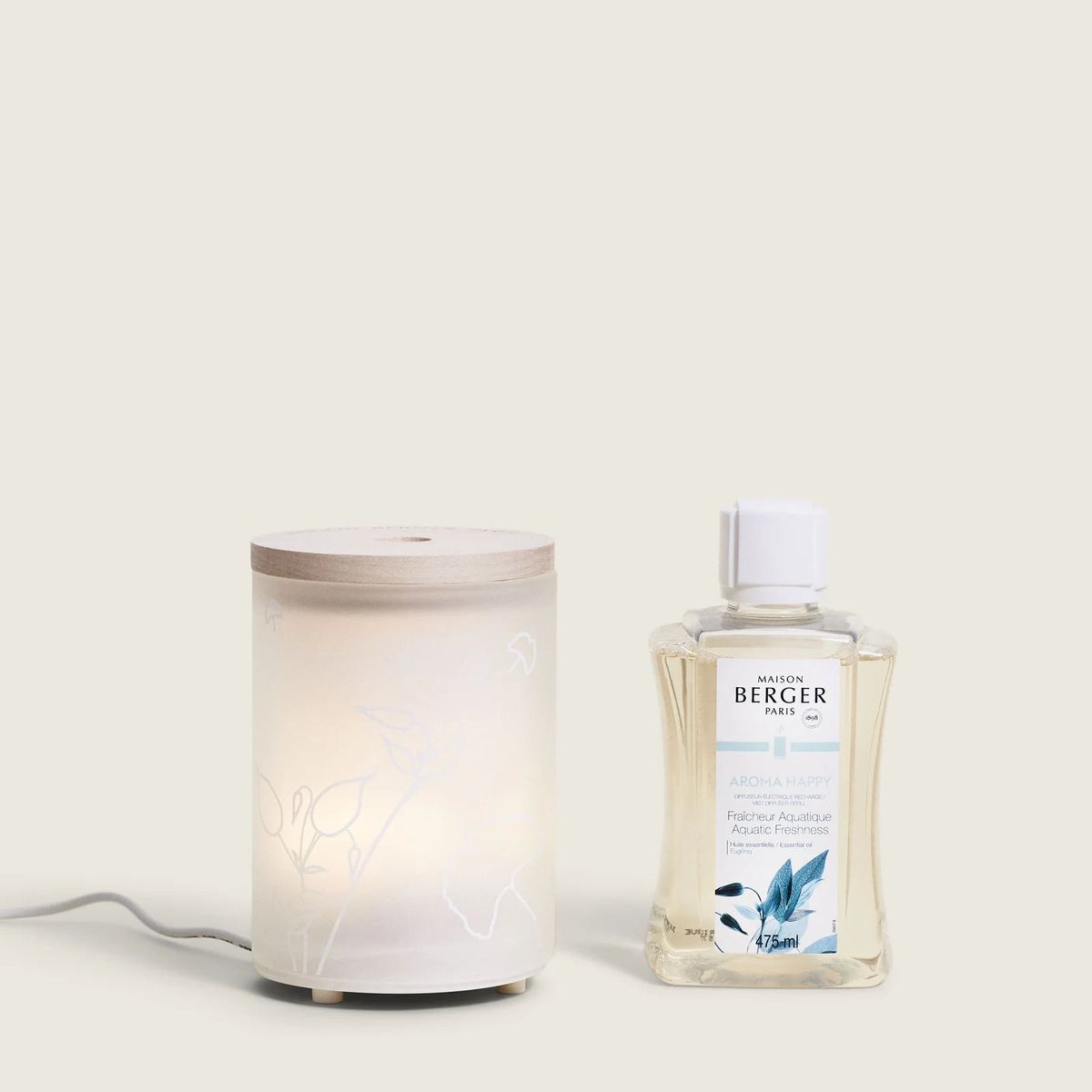 AROMA DIFFUSER + AROMA HAPPY REFILL - MAISON BERGER PARIS - Elektronisk Mist diffuser - Maison Berger Paris - StudioBuus