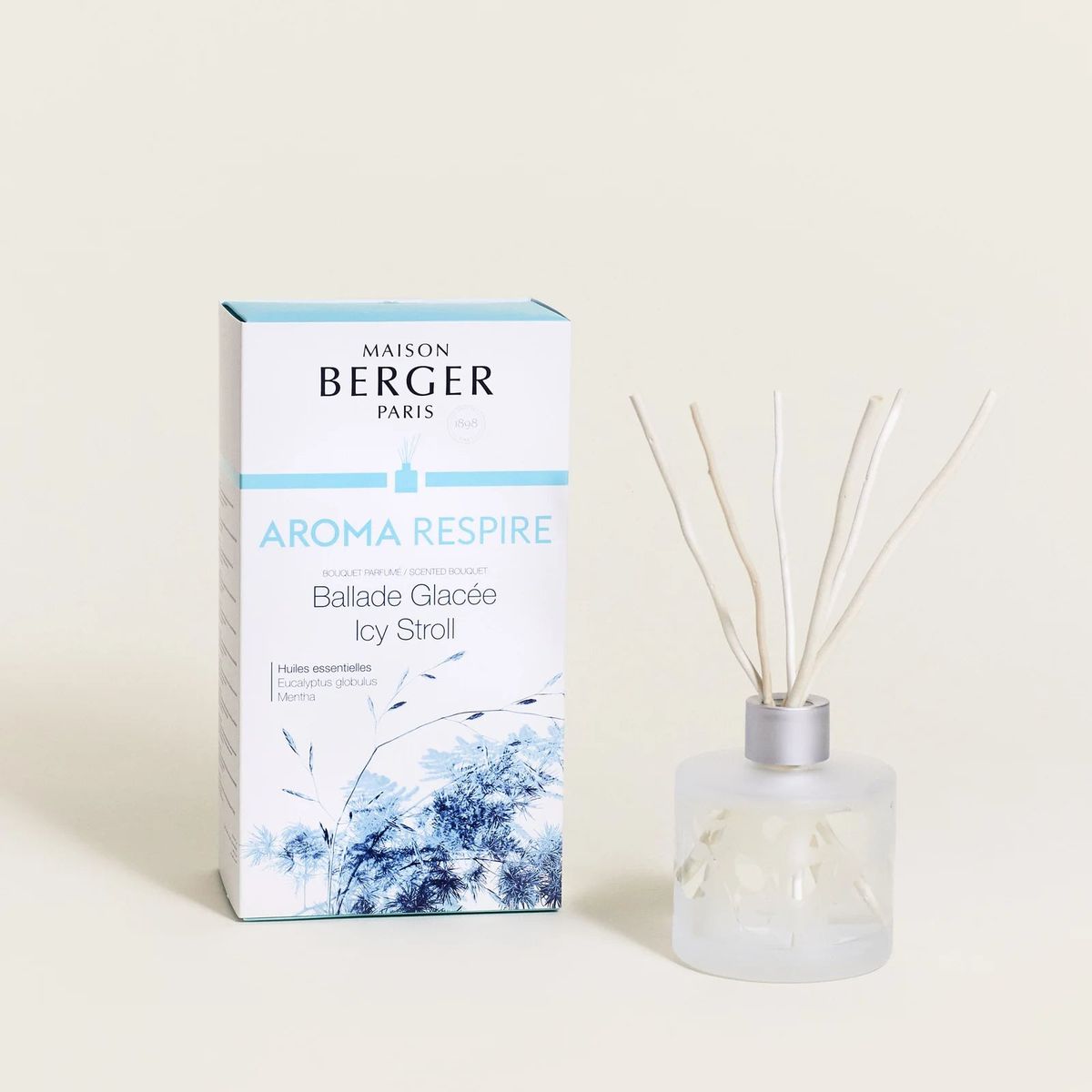 AROMA RESPIRE DUFTPINDE - SANDBLÆST SCENTED BOUQUET - MAISON BERGER PARIS - Scented Bouquet / Flakon m. Duftpinde - Maison Berger Paris - StudioBuus