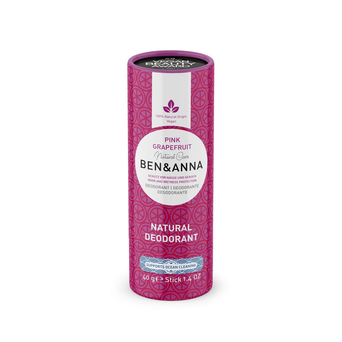 BEN & ANNA - NATURLIG DEODORANT STICK M. PINK GRAPEFRUIT - deodorant - BEN & ANNA - StudioBuus