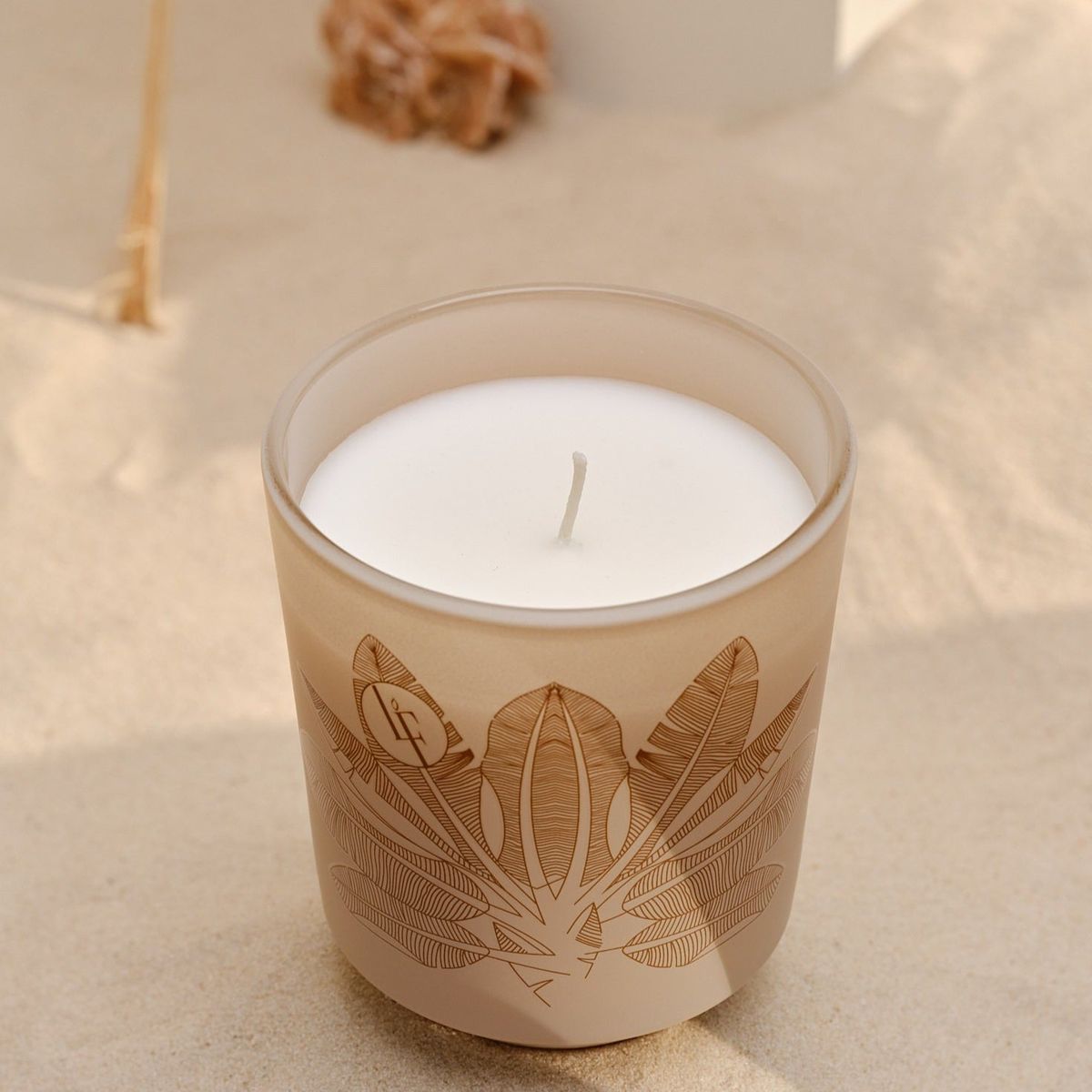 DUFTLYS MED PINK SAND - KRYDRET DUFT - Scented Candle / Duftlys - Bougies la Francaise - BLF - StudioBuus