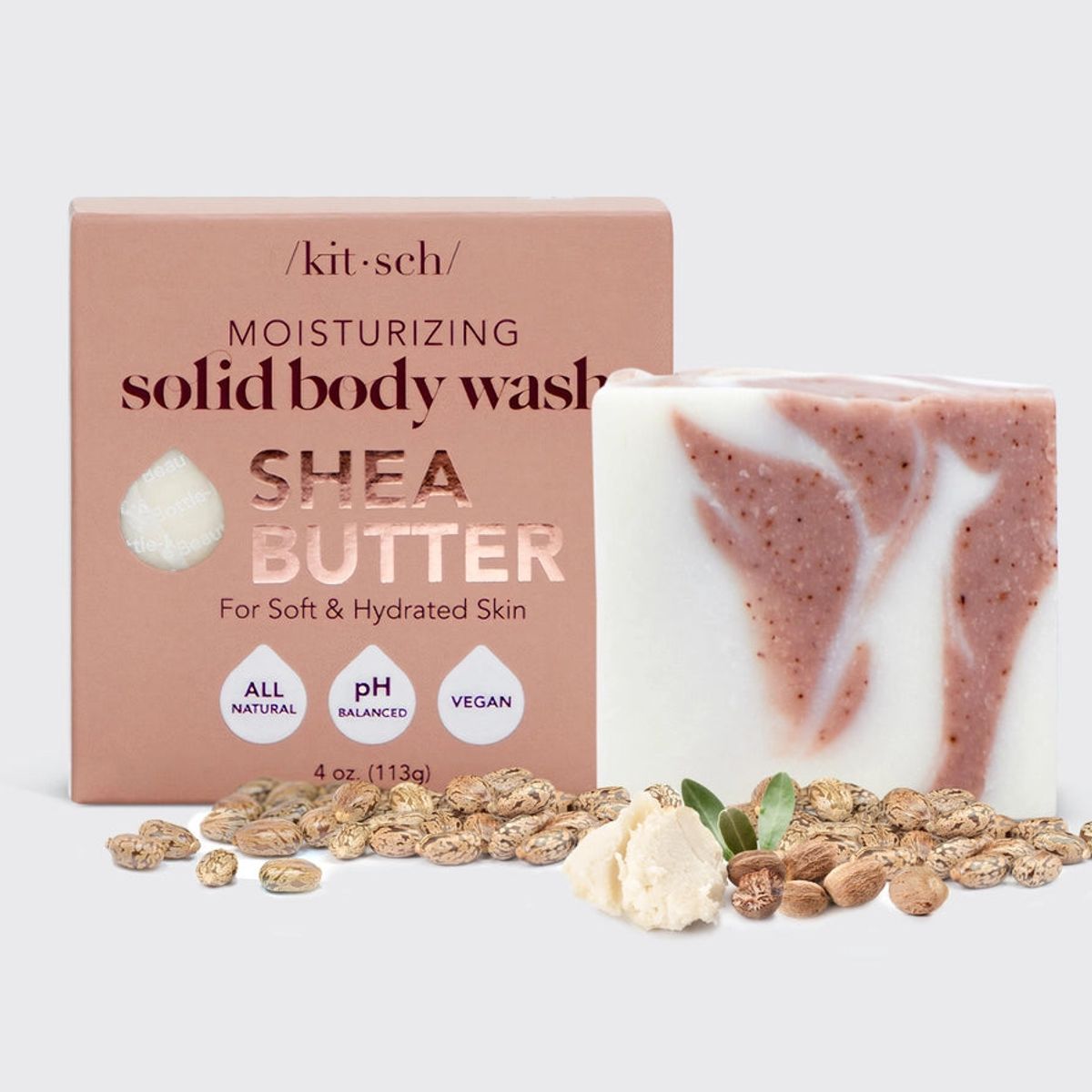 KITSCH - BODY WASH BAR M. SHEA BUTTER - FUGTGIVENDE - Body Wash Bar - KITSCH - StudioBuus