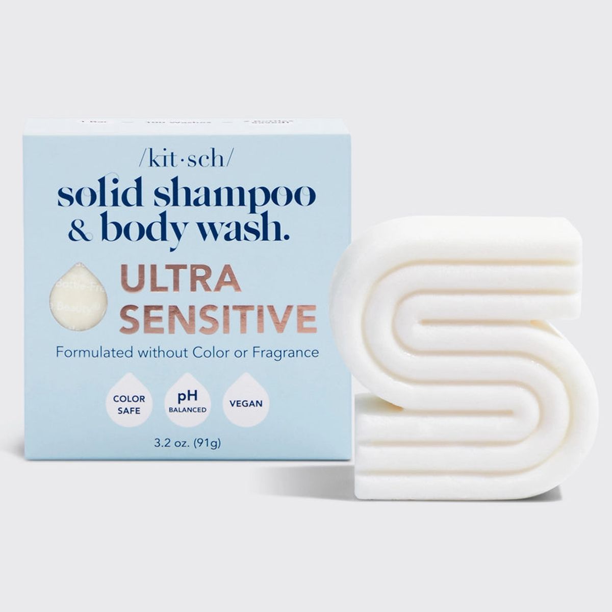 KITSCH - SHAMPOO & BODY WASH BAR EKSTRA MILD - SENSITIV HUD - Shampoo Bar - KITSCH - StudioBuus