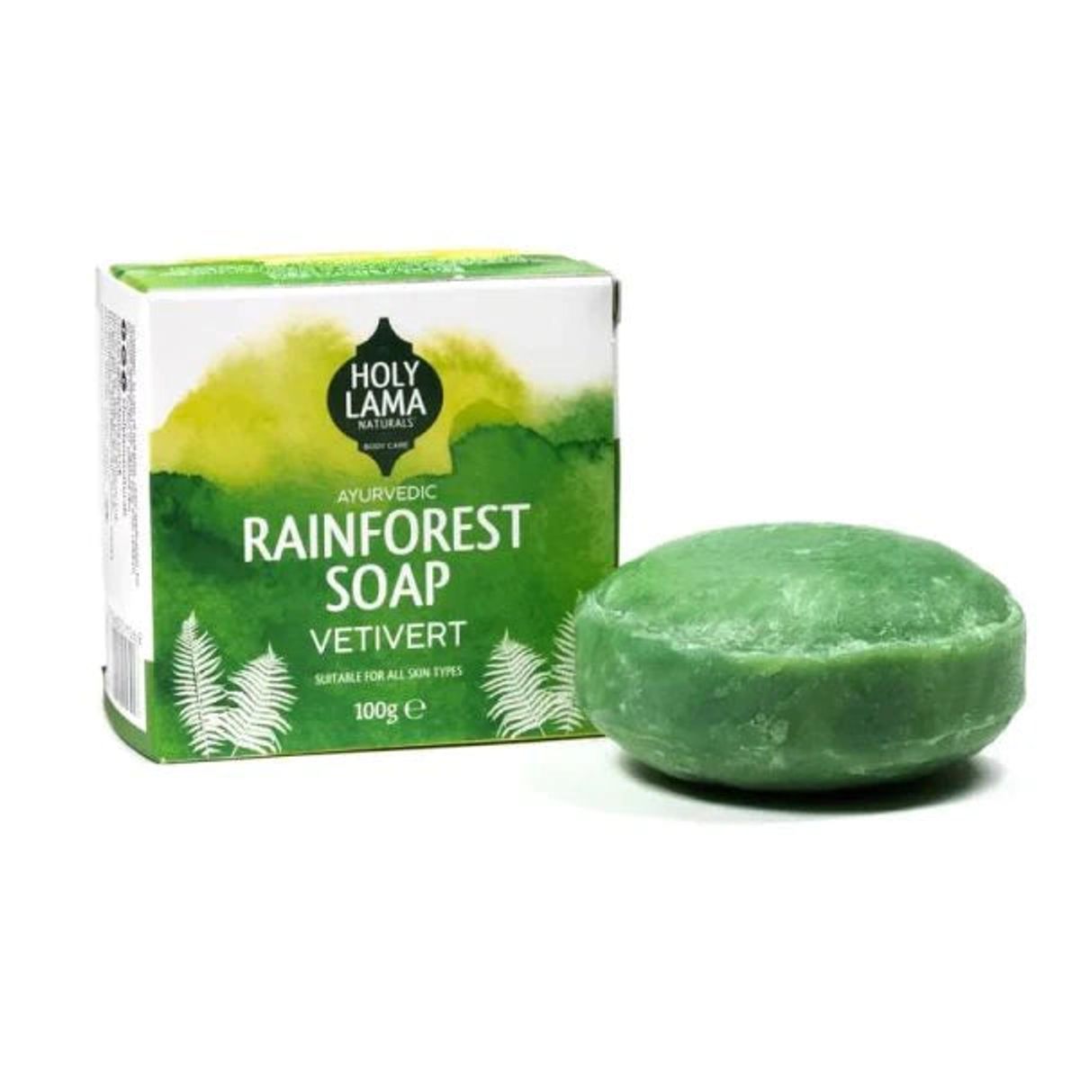 HOLY LAMA - RAINFOREST AYURVEDISK SÆBE MED VETIVERT - soap - Holy Lama - StudioBuus