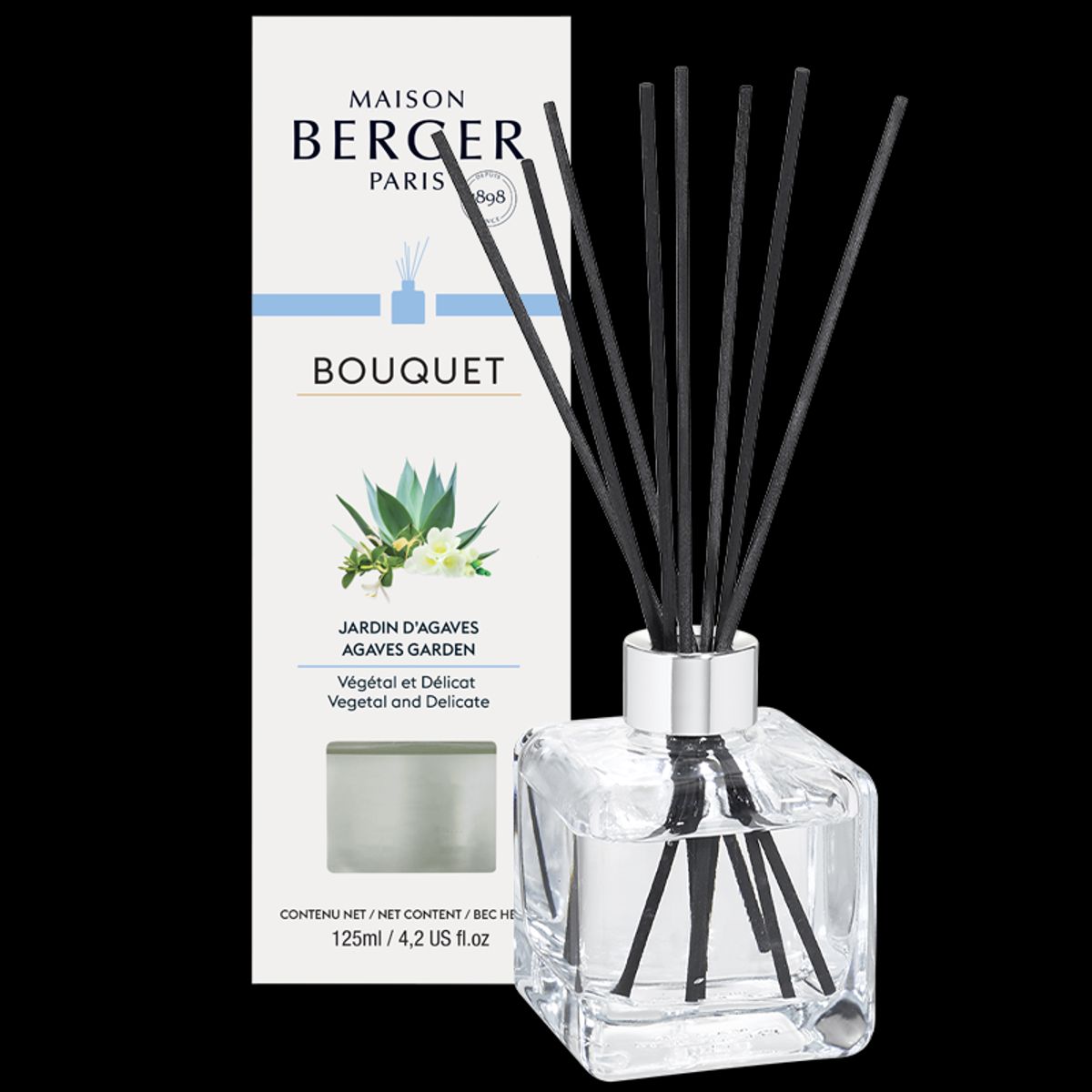 AGAVES GARDEN DUFTPINDE - CUBE SCENTED BOUQUET - MAISON BERGER PARIS - Scented Bouquet / Flakon m. Duftpinde - Maison Berger Paris - StudioBuus