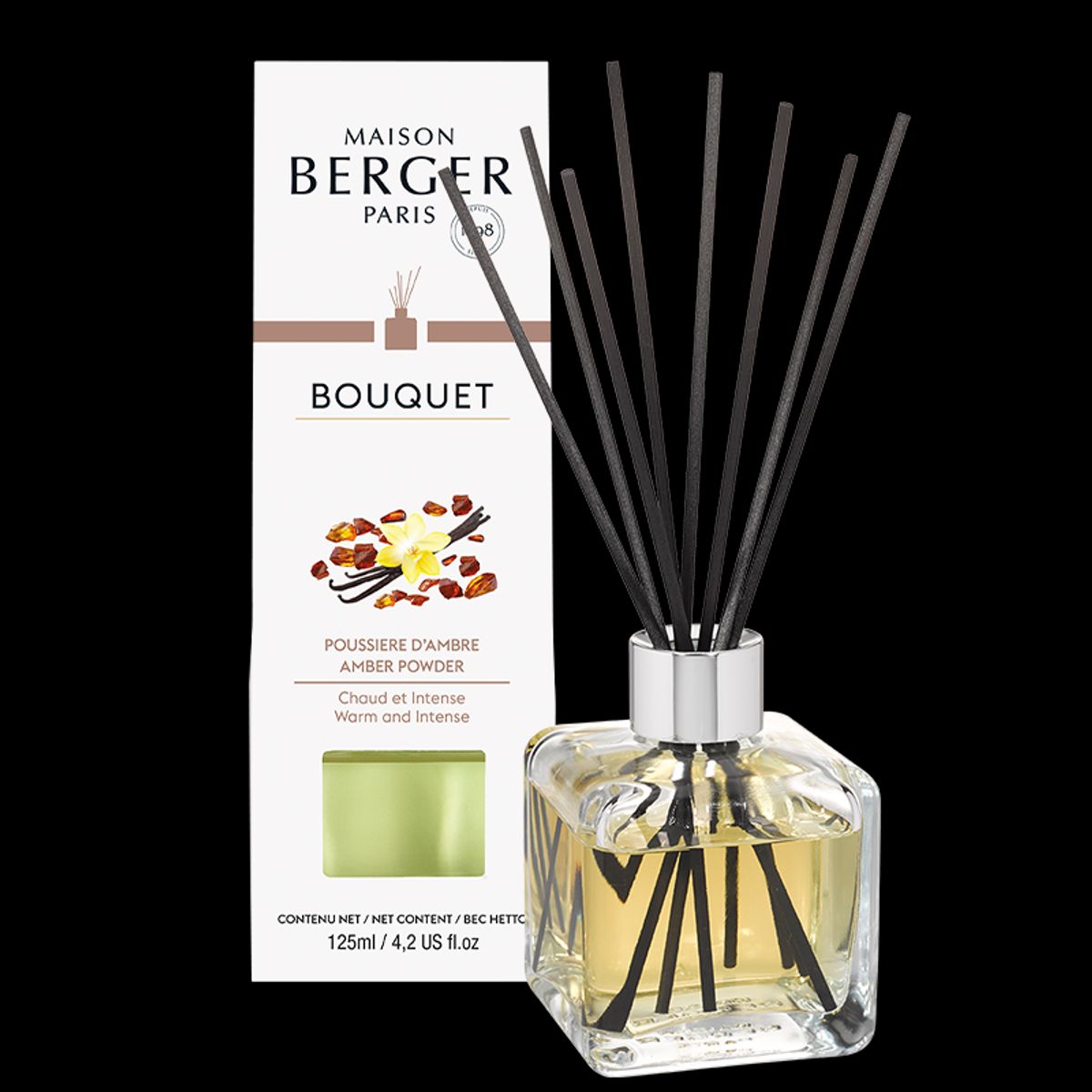 AMBER POWDER DUFTPINDE - CUBE SCENTED BOUQUET - MAISON BERGER PARIS - Scented Bouquet / Flakon m. Duftpinde - Maison Berger Paris - StudioBuus