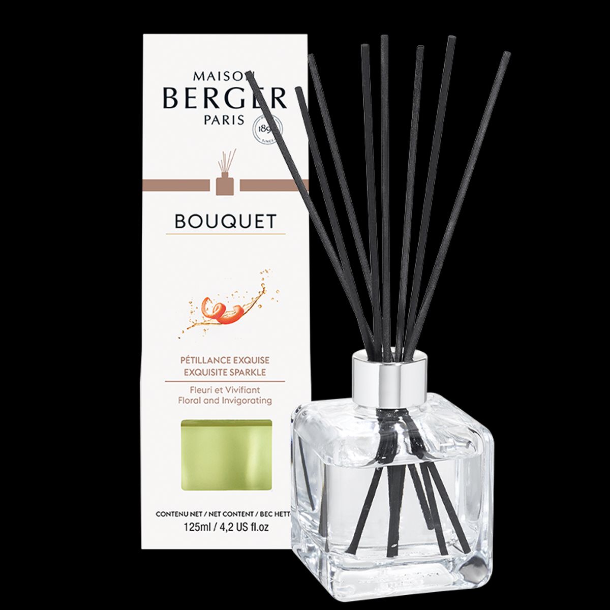 EXQUISITE SPARKLE DUFTPINDE - CUBE SCENTED BOUQUET - MAISON BERGER PARIS - Scented Bouquet / Flakon m. Duftpinde - Maison Berger Paris - StudioBuus