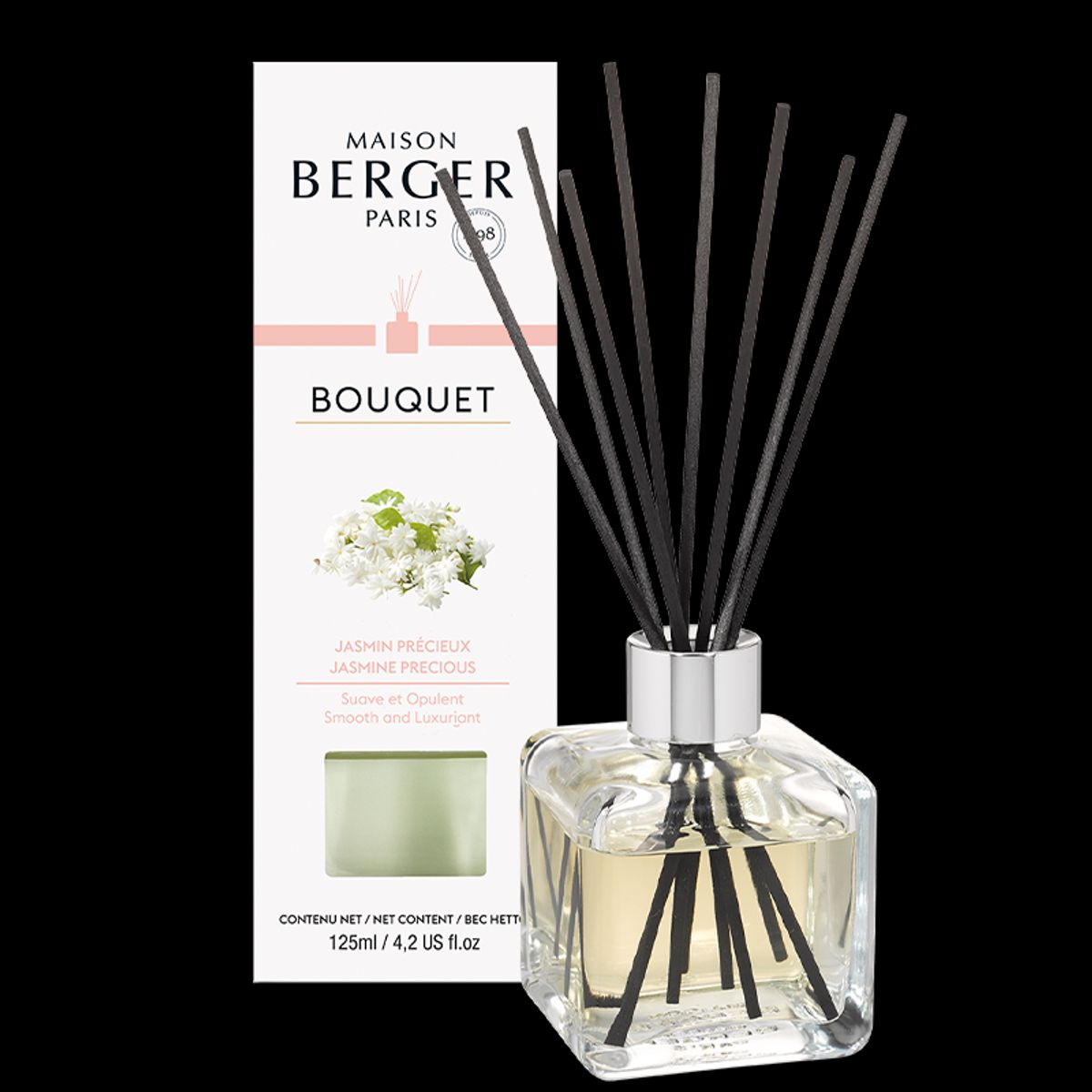 PRECIOUS JASMINE DUFTPINDE - CUBE SCENTED BOUQUET - MAISON BERGER PARIS - Scented Bouquet / Flakon m. Duftpinde - Maison Berger Paris - StudioBuus