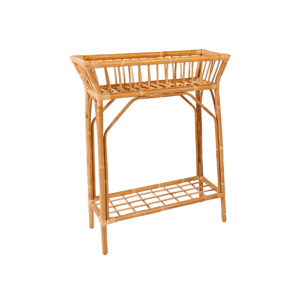 KOK MAISON - VINTAGE RATTAN FLOWERSTAND M. HYLDE - - Kok Maison - StudioBuus