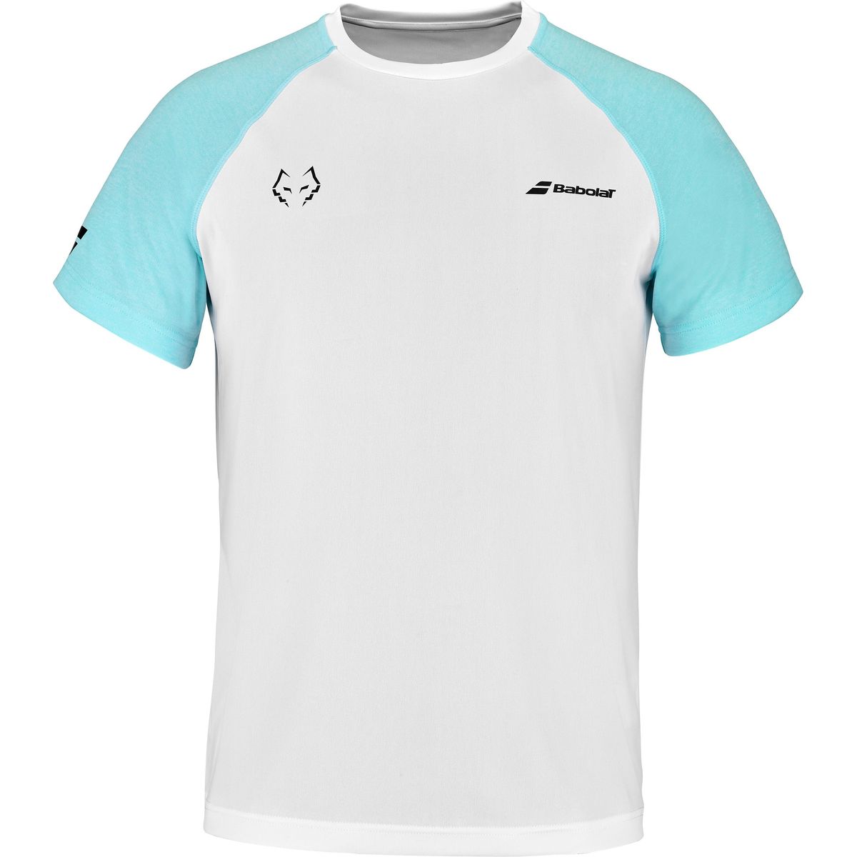 Babolat Crew Neck Tee Juan Lebron (White/Light Blue) - S