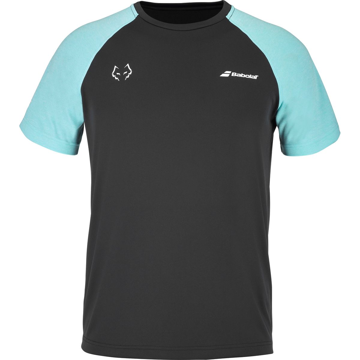 Babolat Crew Neck Tee Juan Lebron (Black/Light Blue) - S