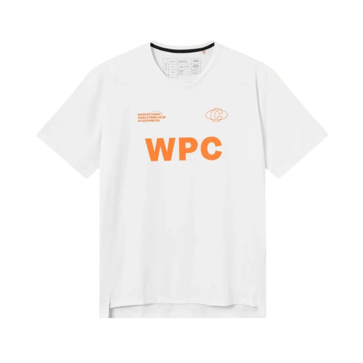 Cuera Active WPC Light Weight T-Shirt (White w. Orange) - S