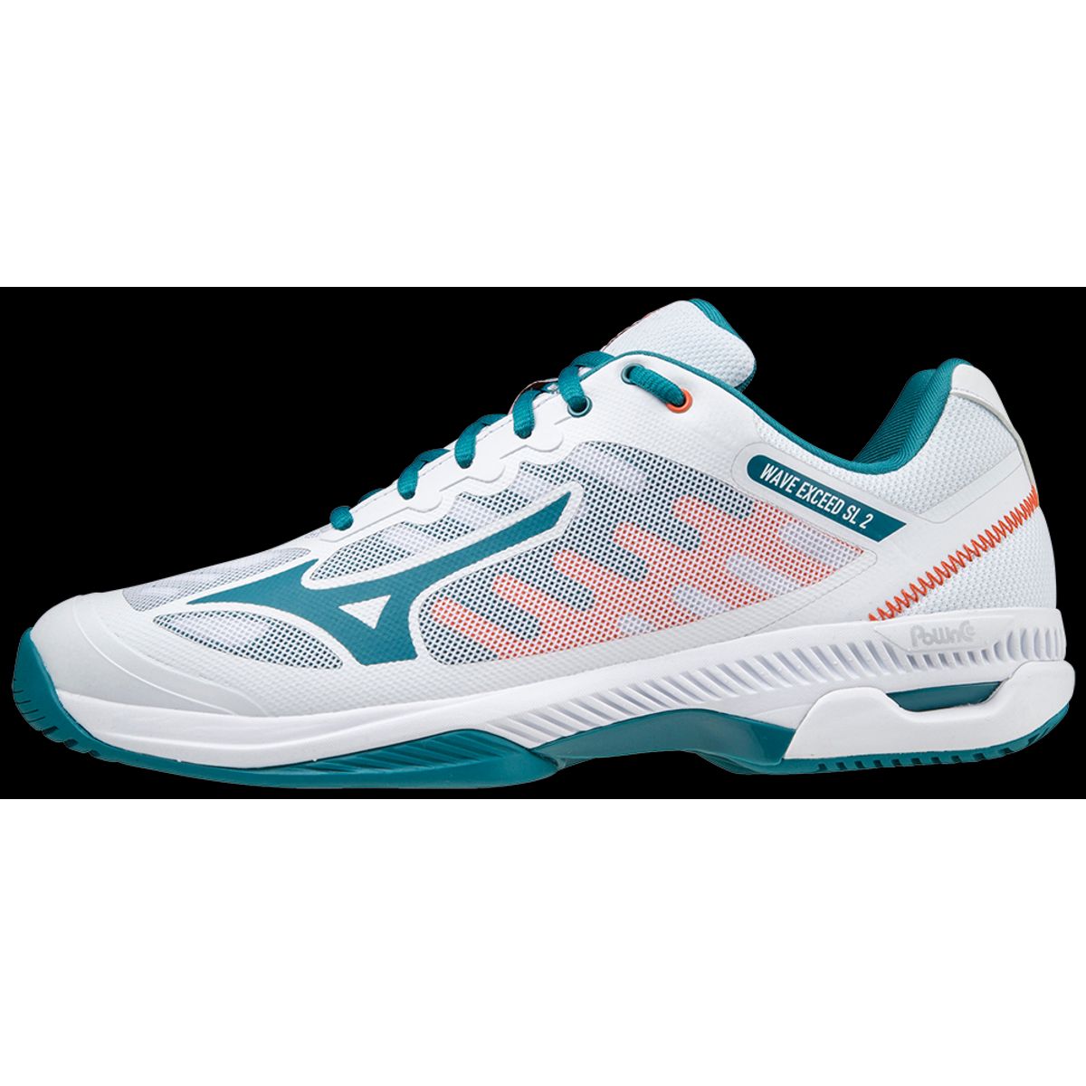 Mizuno Wave Exceed SL 2 (AC) Padelsko (White/Harborblue/Firecracker) - 47