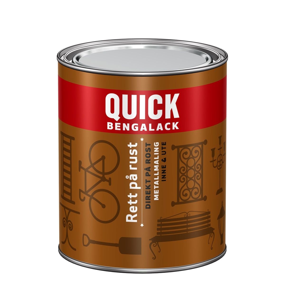 Quick Bengalack Rust Grunder 0.68l - 0.68 L - metalmaling