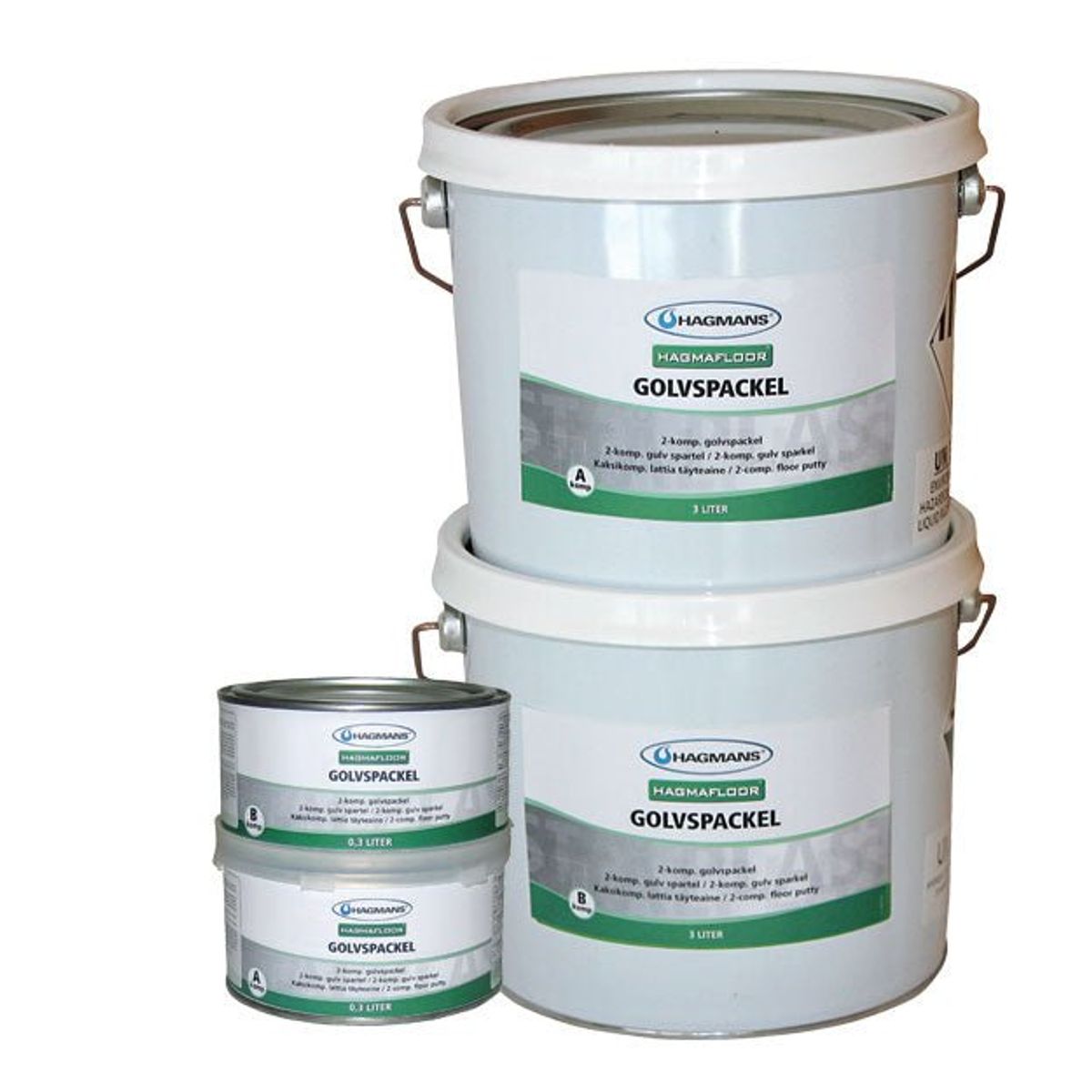 Hagmans Epoxy Gulvspartel - 6 L - Spartelmasse og puds